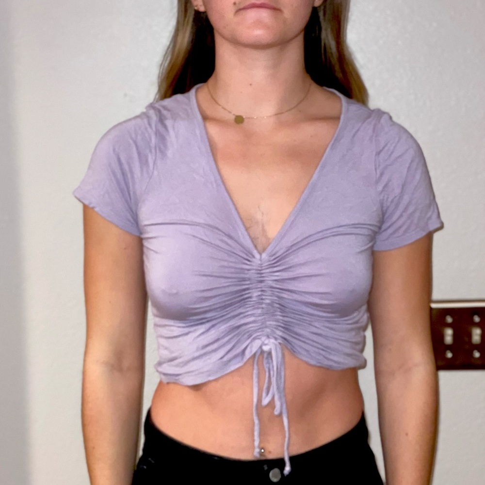 Gaze Pull-Tie Crop Top size M